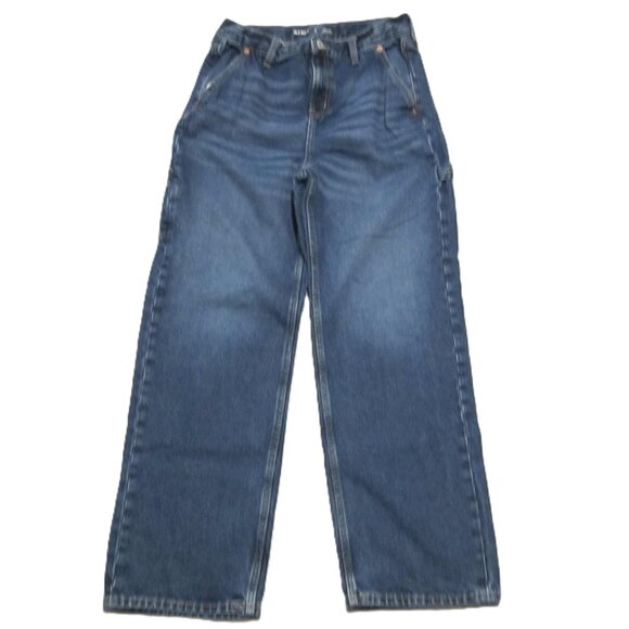 Old Navy Baggy Carpenter Jeans Boys size 18R (30x30) Blue Straight - Picture 1 of 16
